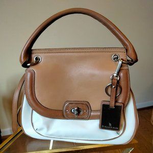 Etienne Aigner Purse Handbag Crossbody Tan Cream